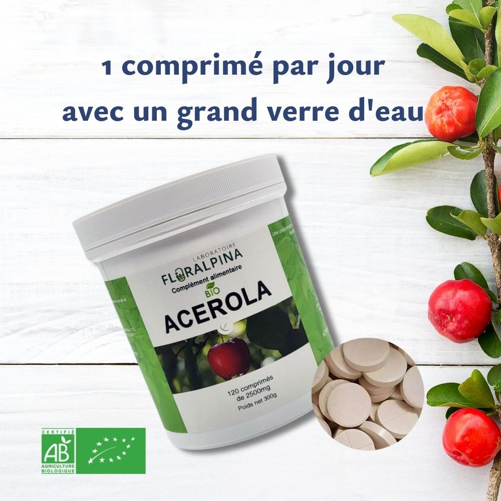 Achat Acérola bio comprimés