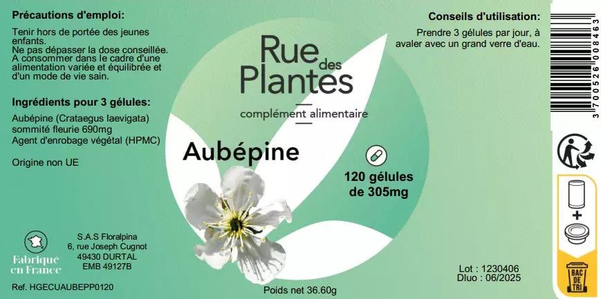 Achat Aubépine - Rue Des Plantes