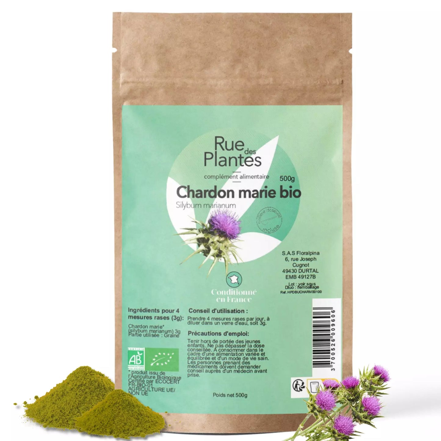 Achat Chardon Marie Bio Poudre