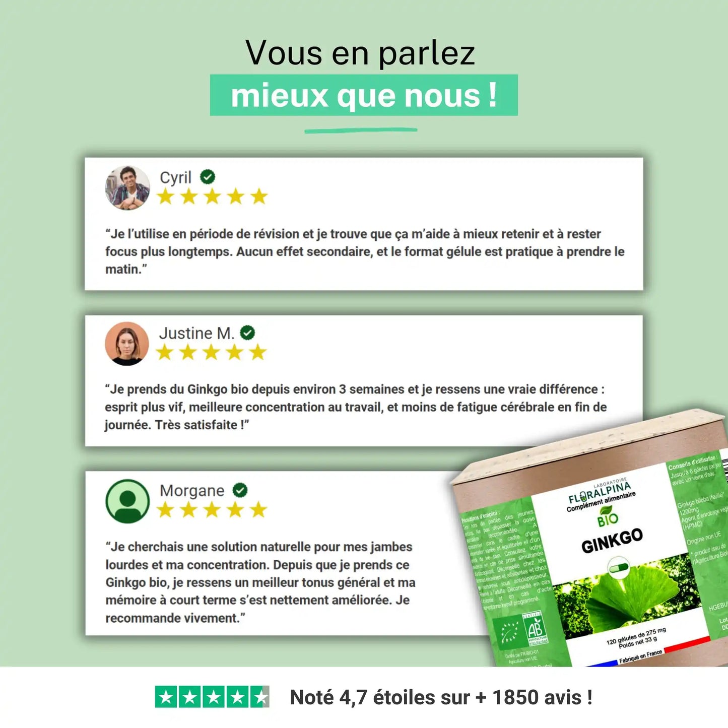 Achat Ginkgo Biloba Bio