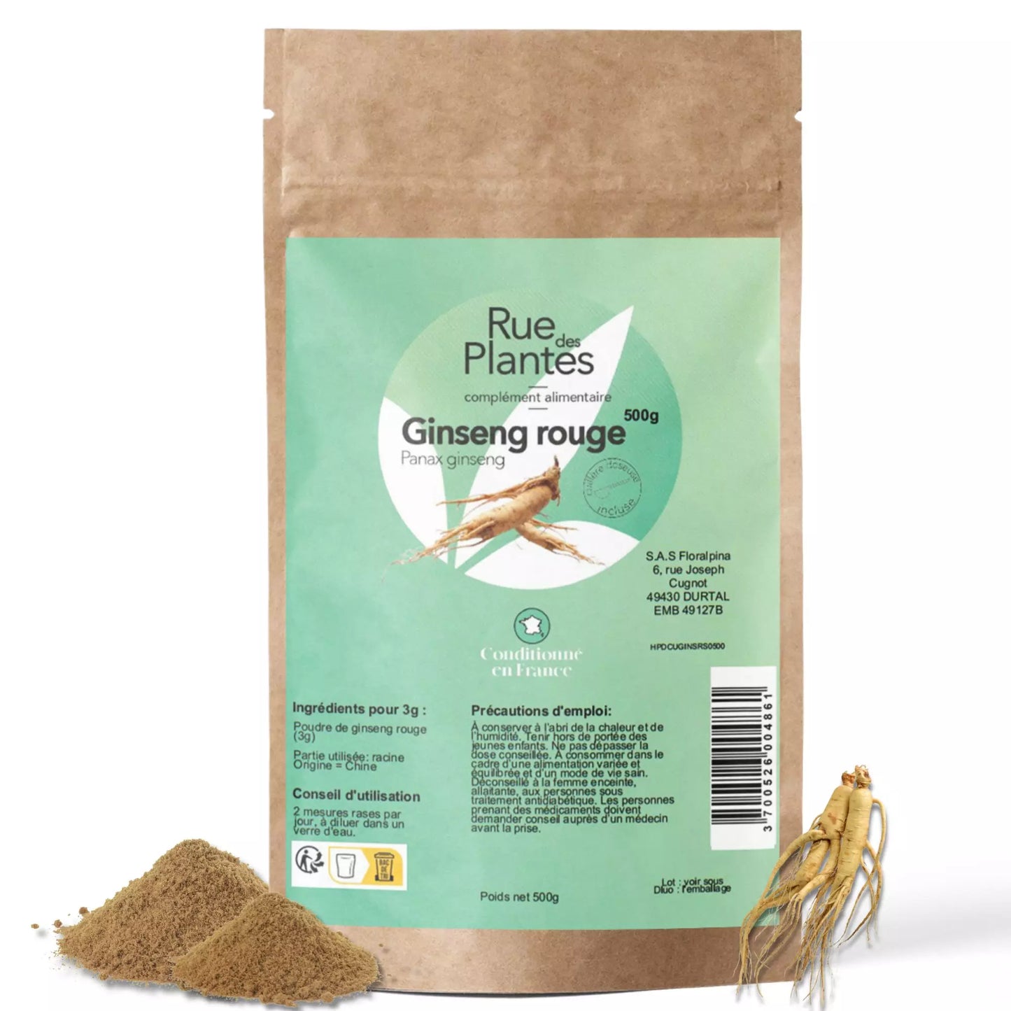 Achat Ginseng Rouge Poudre
