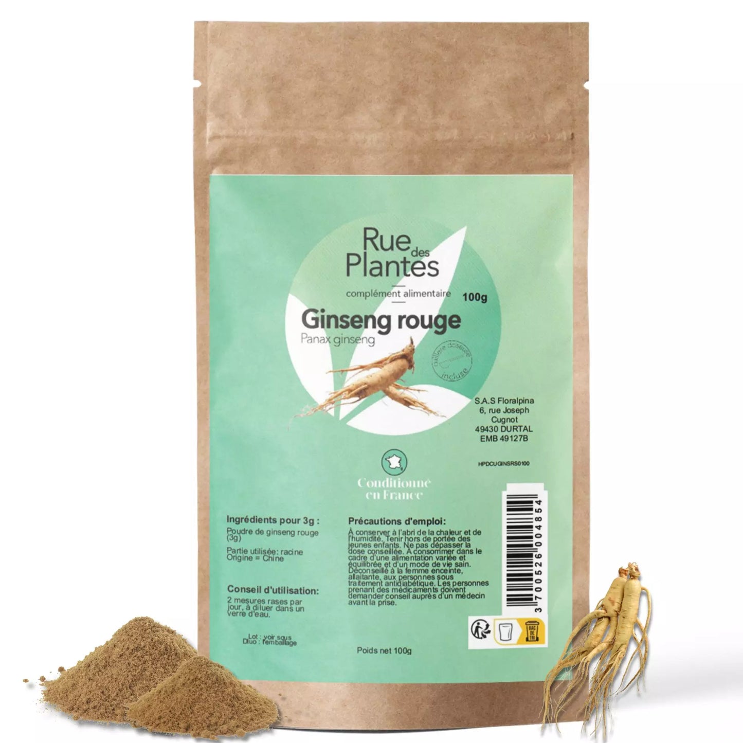 Achat Ginseng Rouge Poudre
