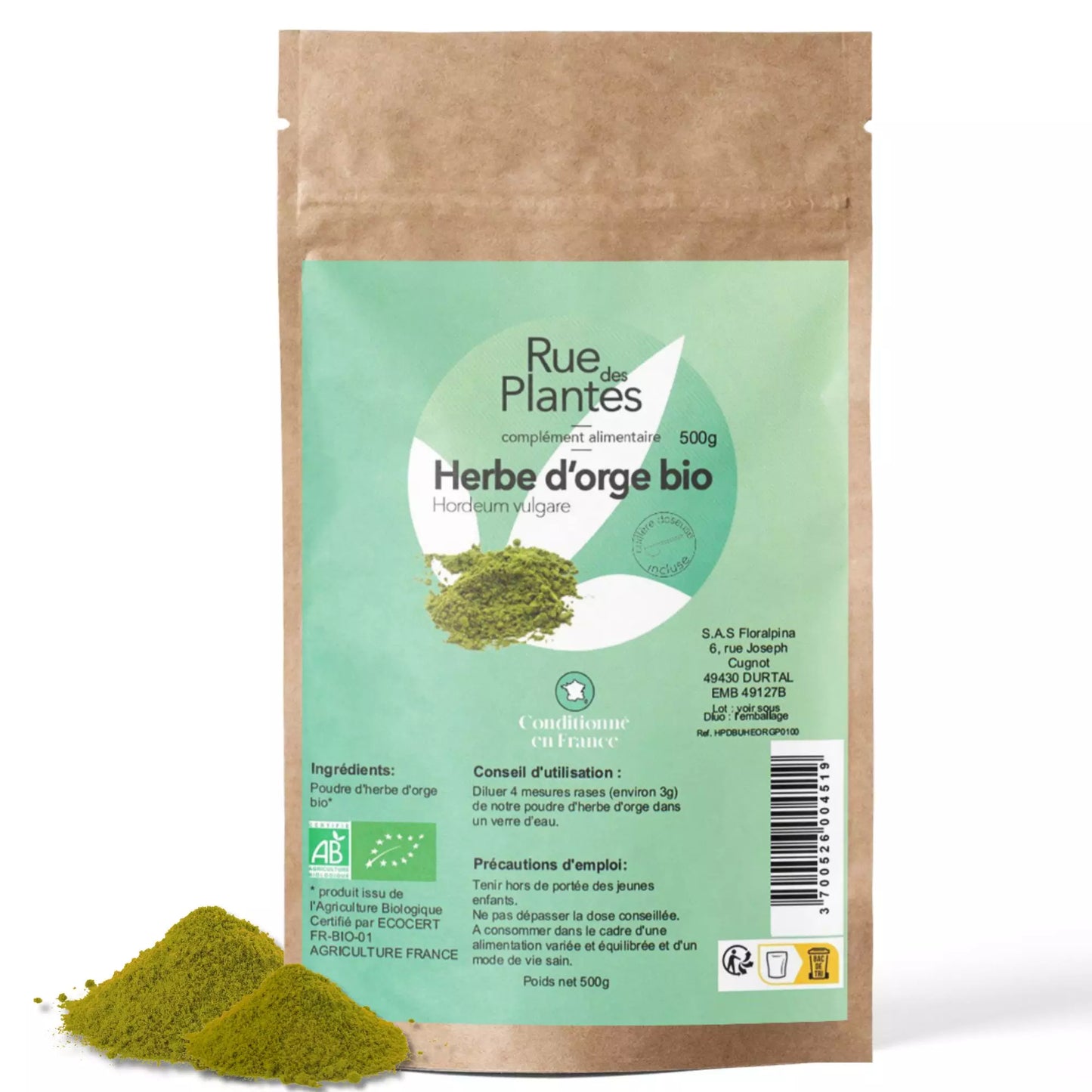 Achat Herbe d'Orge Bio Poudre
