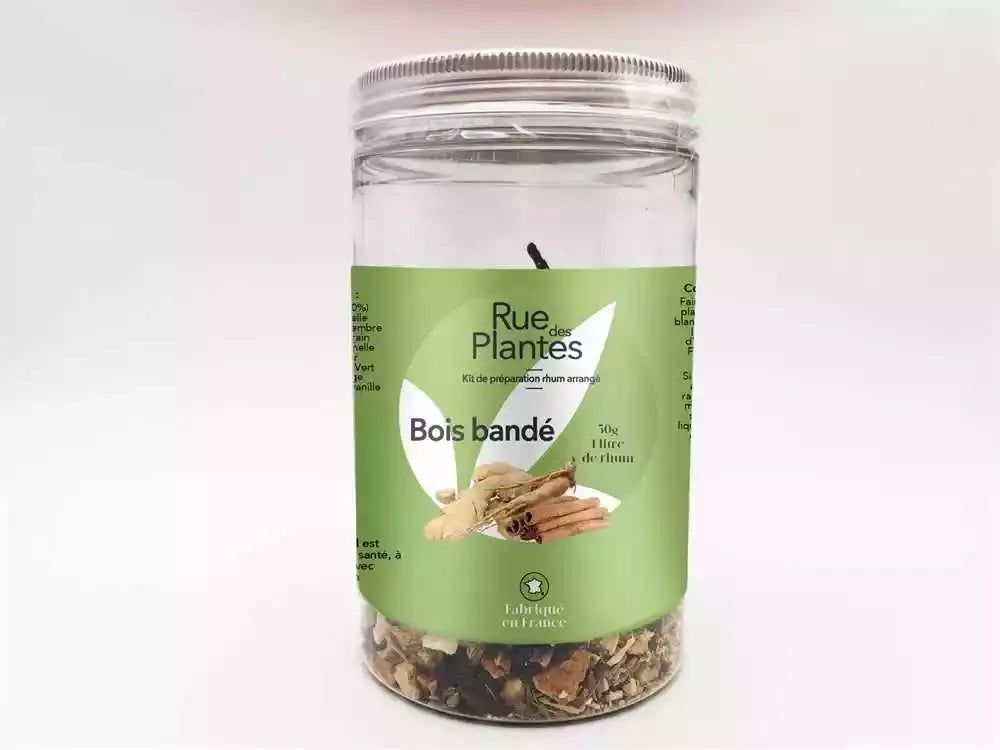 Achat Kit de préparation pour rhum arrangé bois bandé - Rue Des Plantes