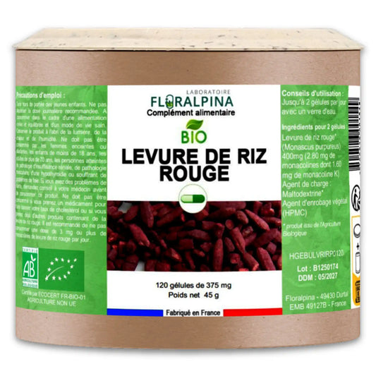 Achat Levure de riz rouge BIO