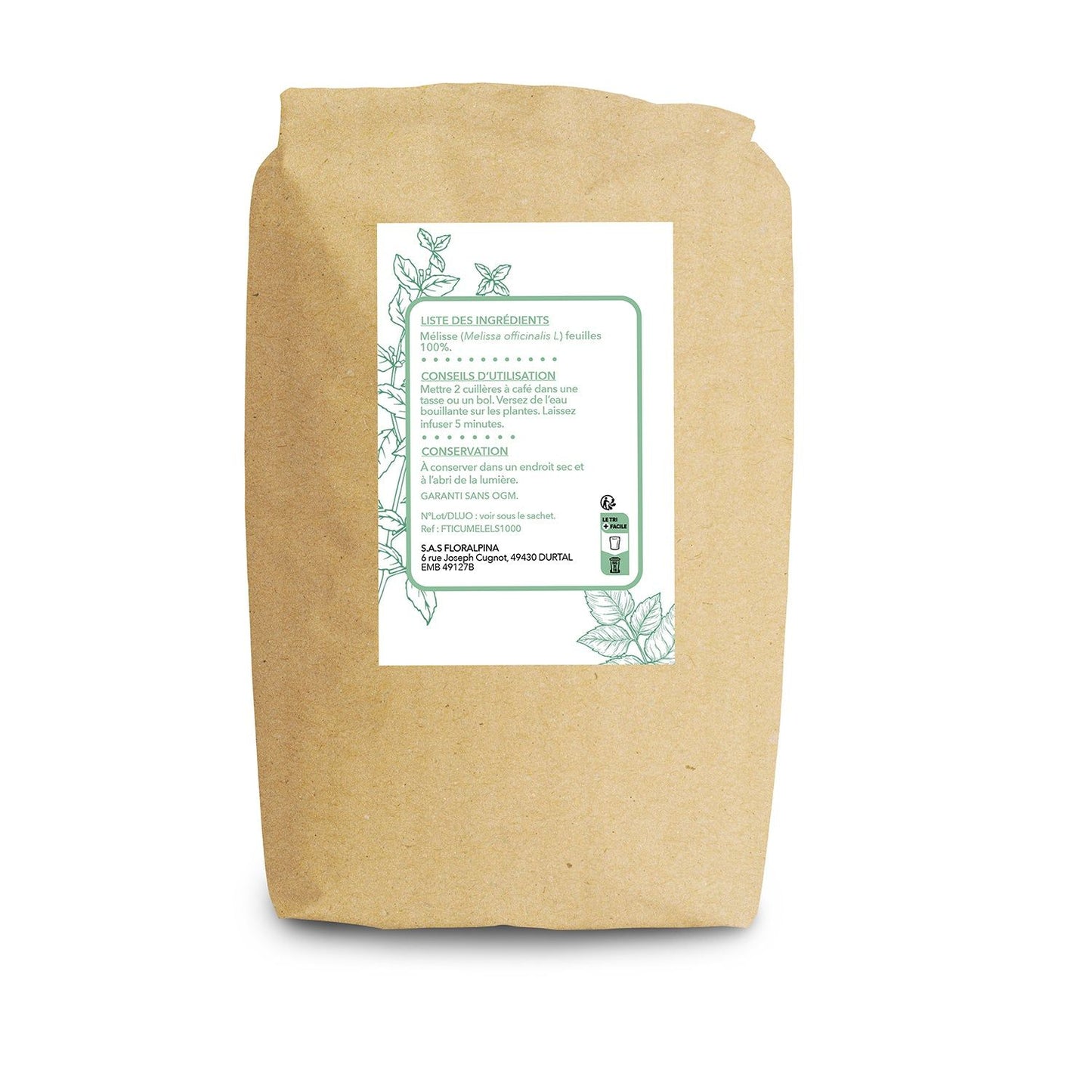 Achat Mélisse feuille Tisane - Rue Des Plantes