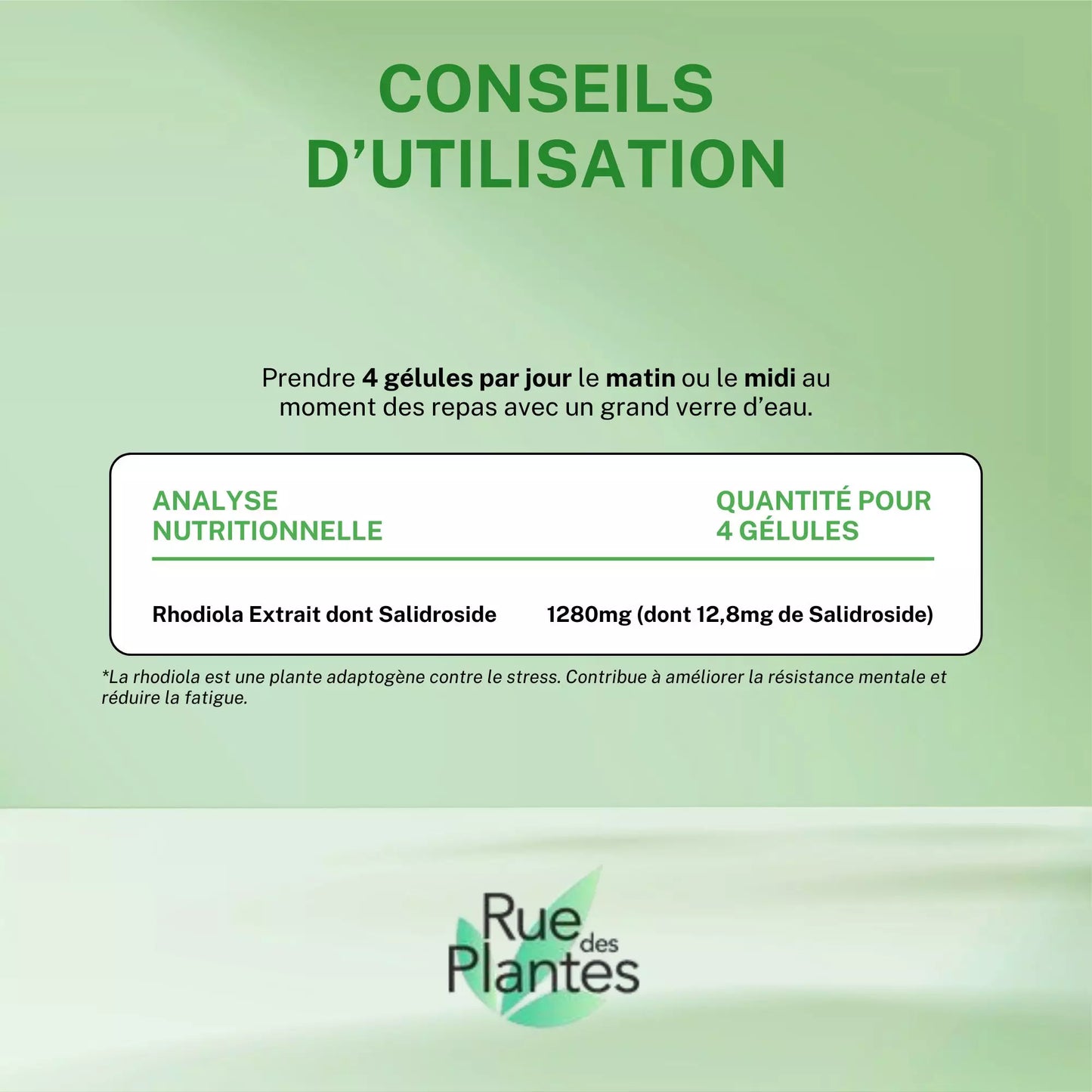 Achat Rhodiola Extrait 1% Salidroside