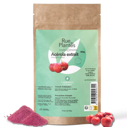 Acérola Extrait 25% Vitamine C Poudre