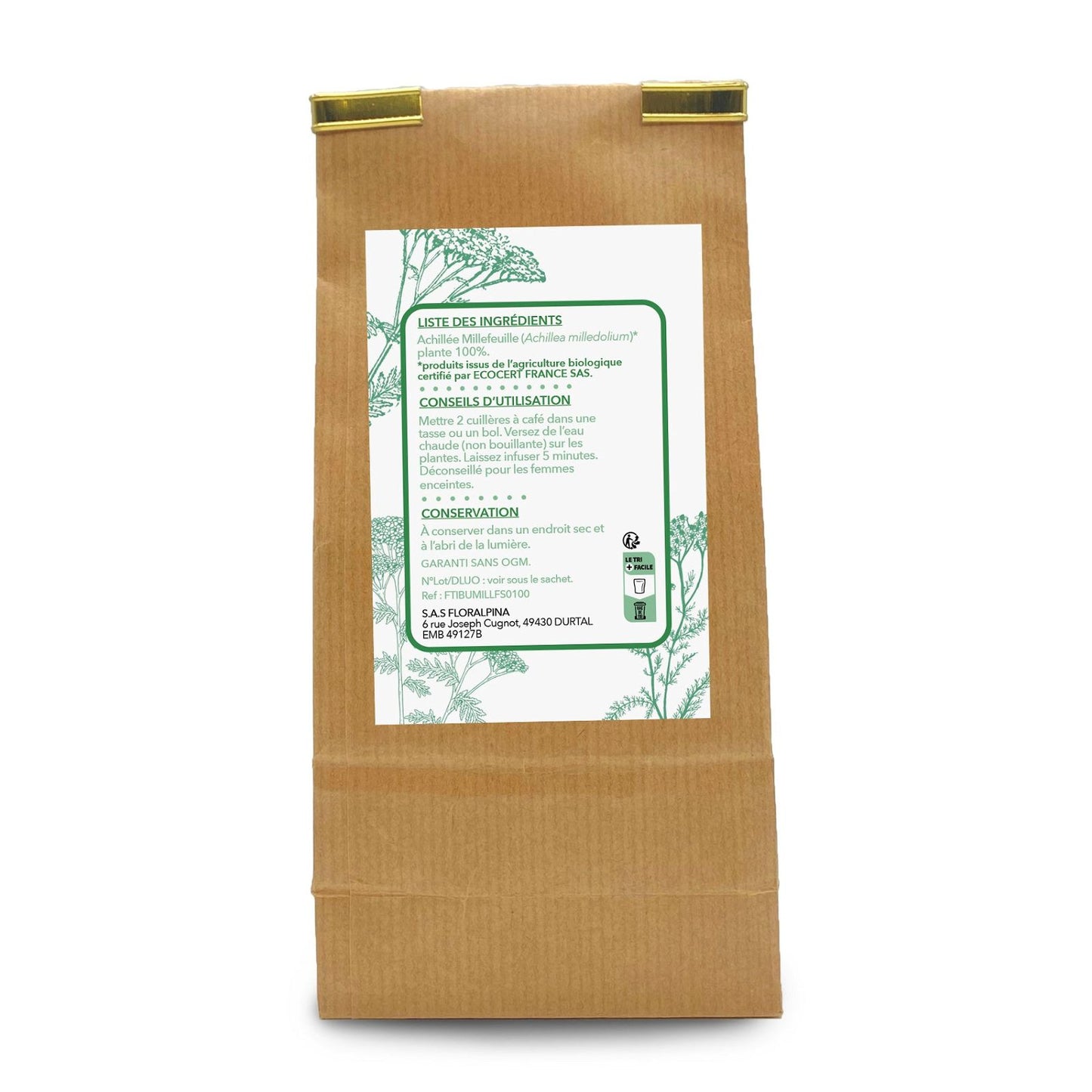 Achat Achillée millefeuille Tisane bio - Rue Des Plantes