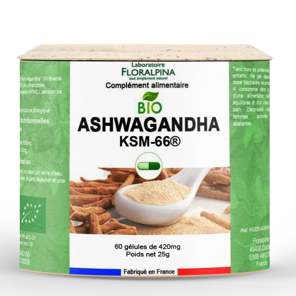 Achat Ashwagandha bio - KSM-66® - Rue Des Plantes