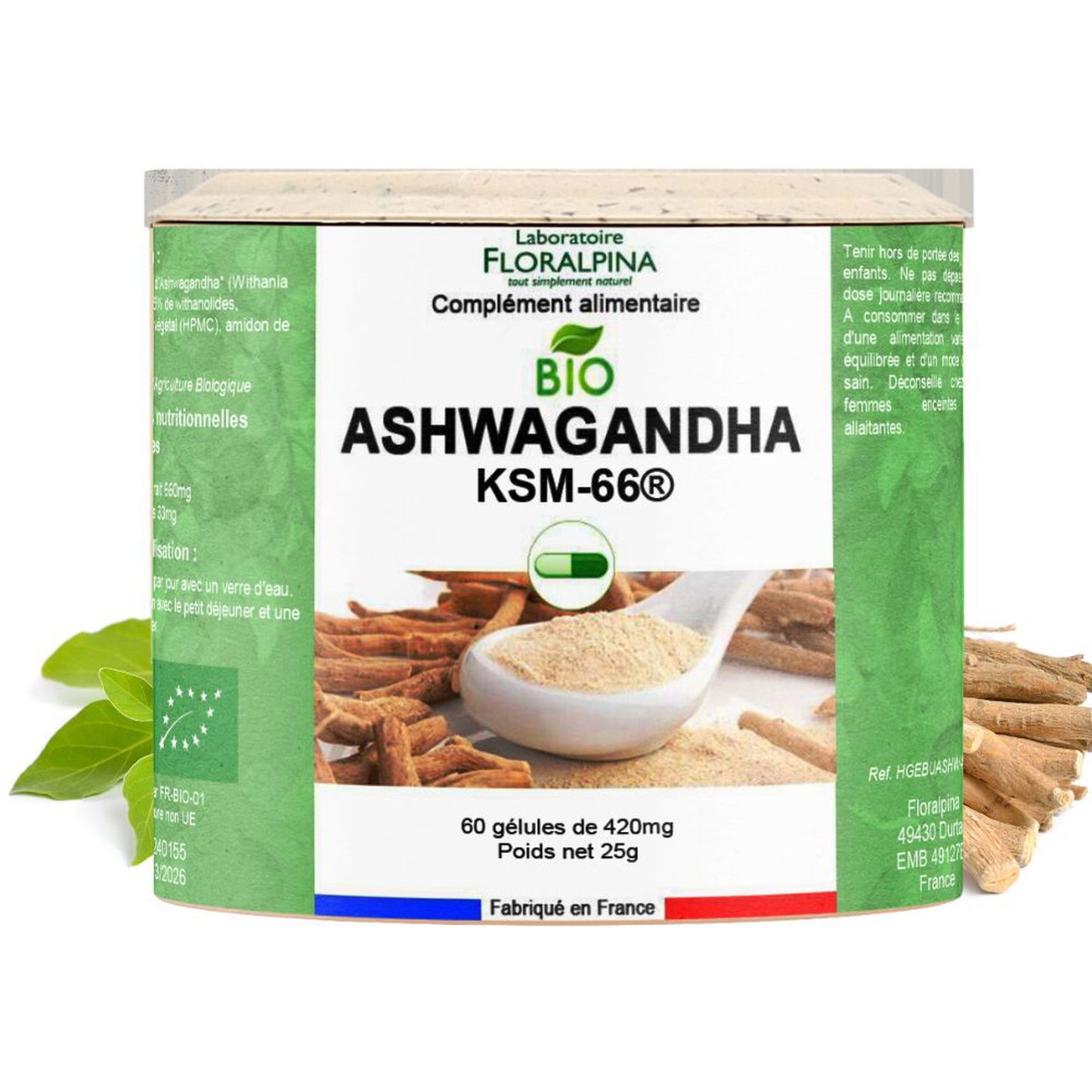 Achat Ashwagandha bio - KSM-66® - Rue Des Plantes
