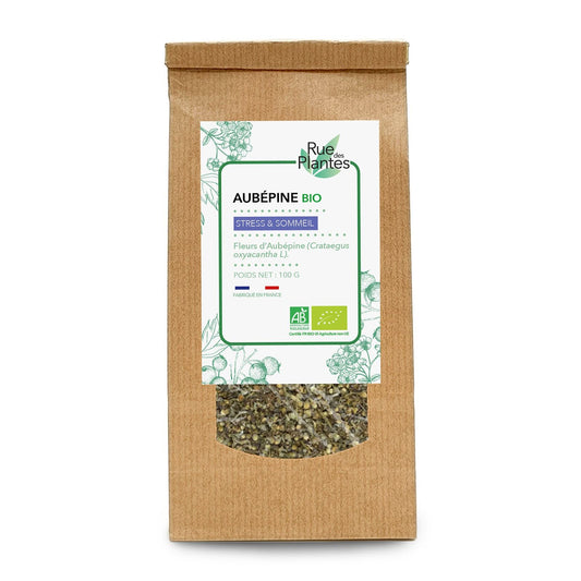 Achat Aubépine sommités fleuries BIO Tisane - Rue Des Plantes