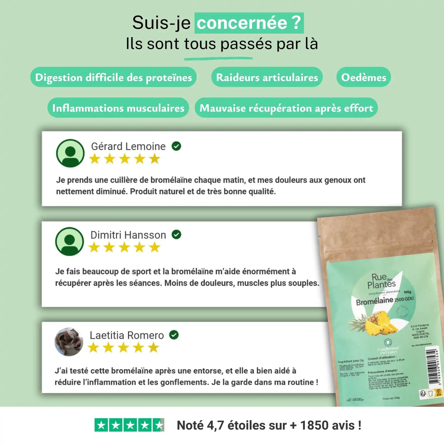 Achat Bromélaïne 2500 GDU Poudre