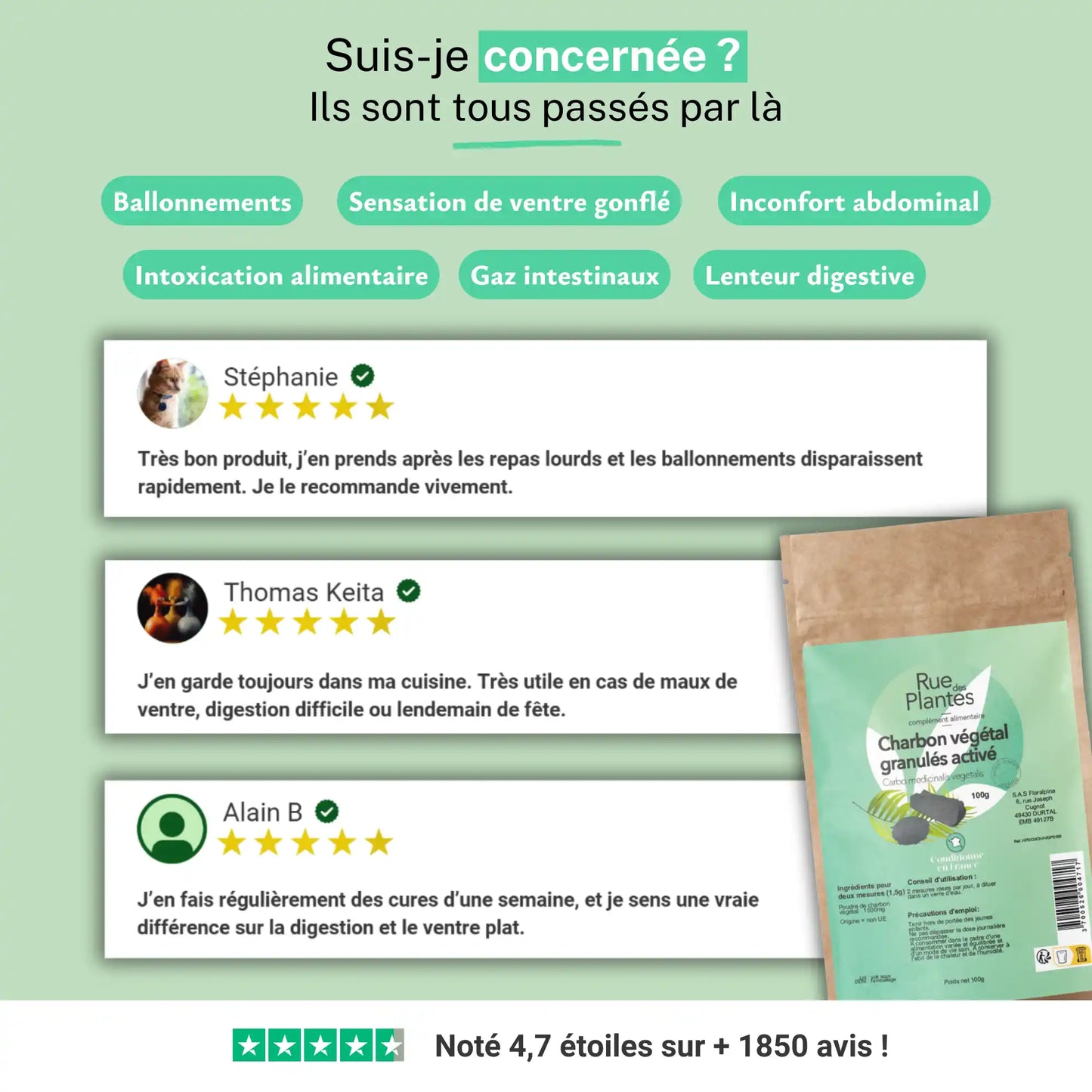 Achat Charbon Végétal Actif Poudre