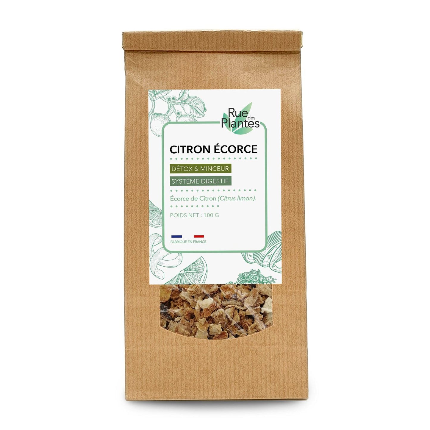 Achat Citron Écorce Tisane - Rue Des Plantes