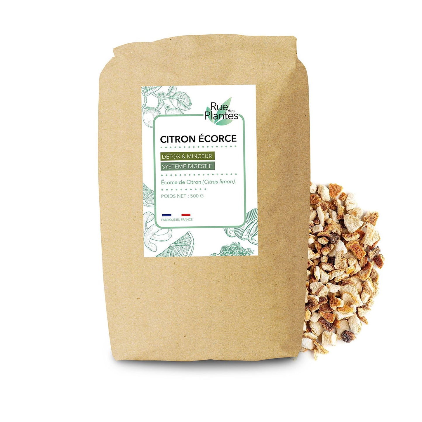 Achat Citron Écorce Tisane - Rue Des Plantes