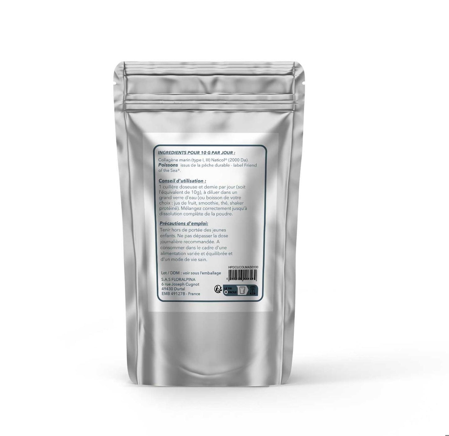 Achat Collagène marin de type 1 et 3 hydrolysé 100% naturel breveté NATICOL® - Rue Des Plantes