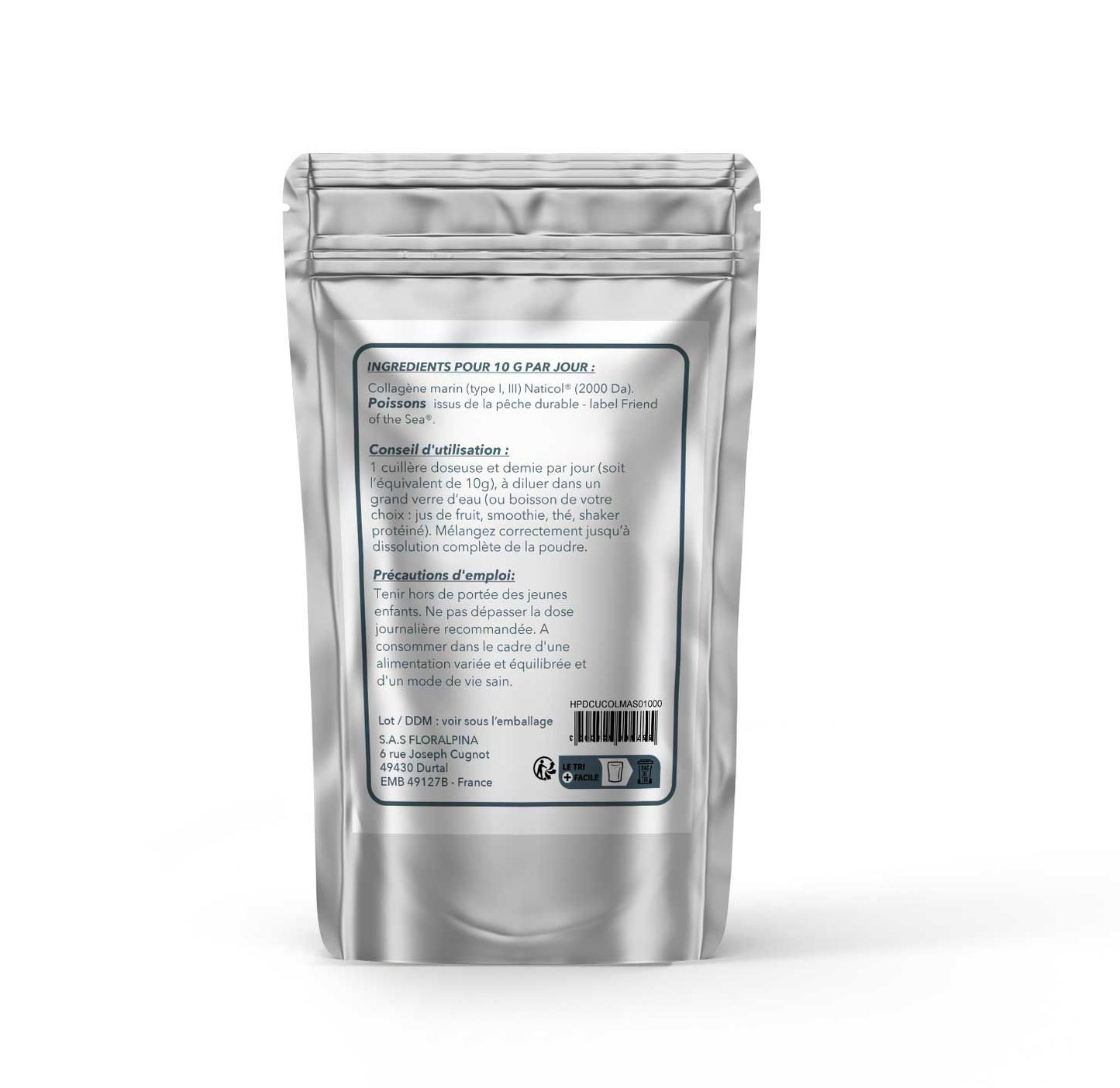Achat Collagène marin de type 1 et 3 hydrolysé 100% naturel breveté NATICOL® - Rue Des Plantes