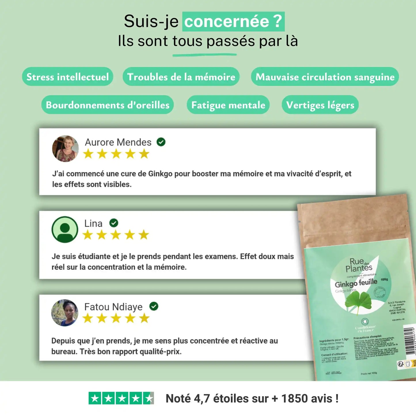 Achat Ginkgo Biloba Poudre