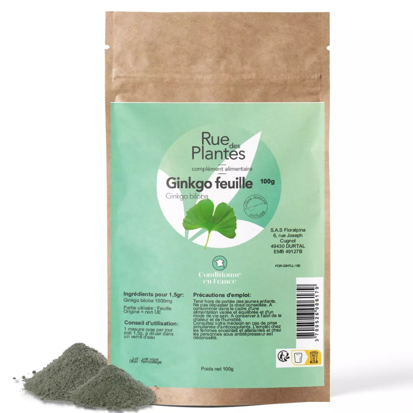 Achat Ginkgo Biloba Poudre