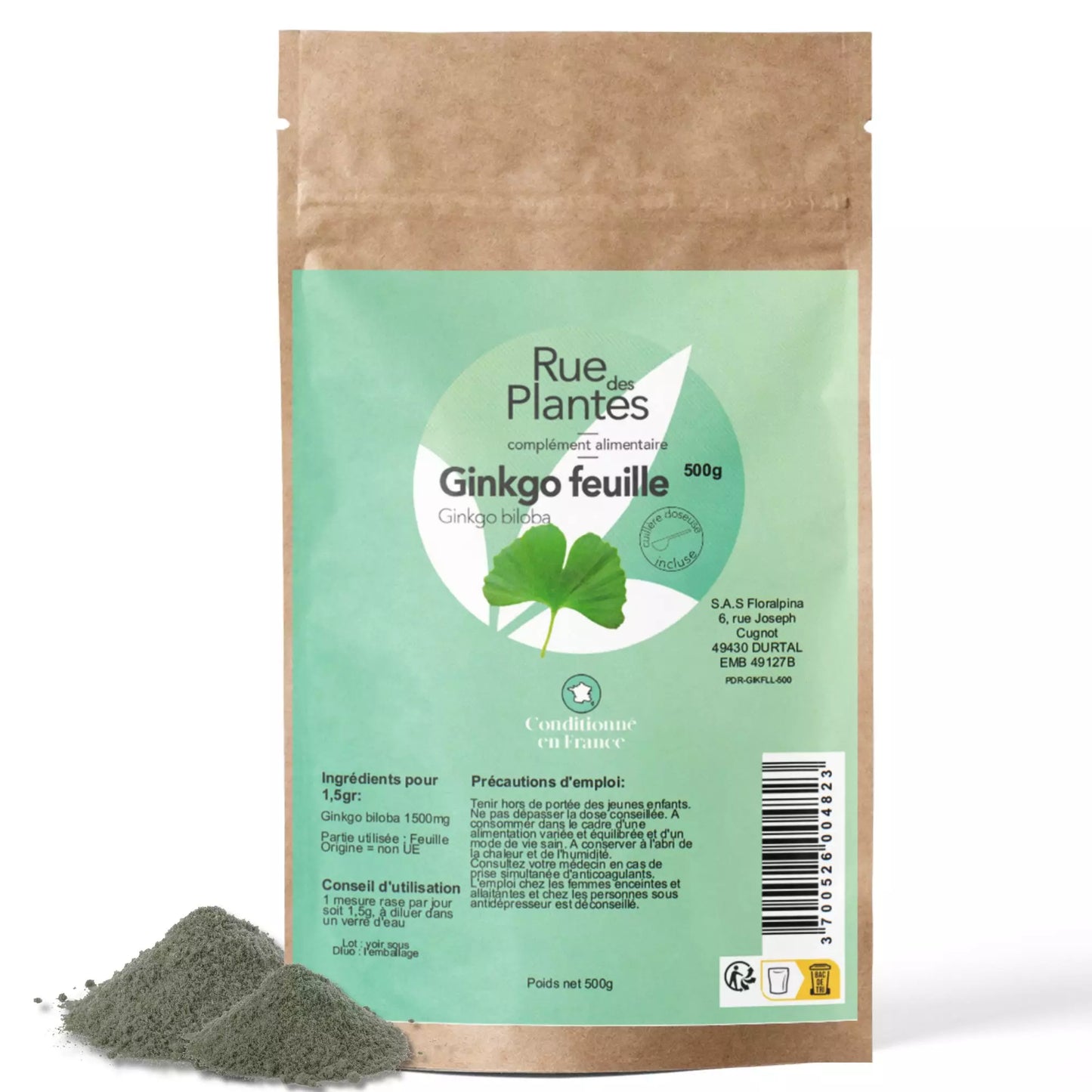 Achat Ginkgo Biloba Poudre
