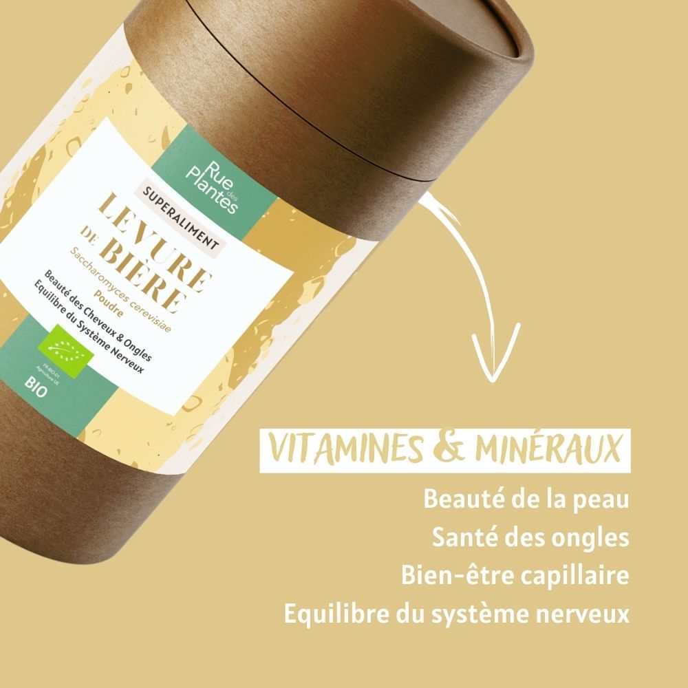 Levure de bière poudre bio - Wonder-Plantes - Rue Des Plantes