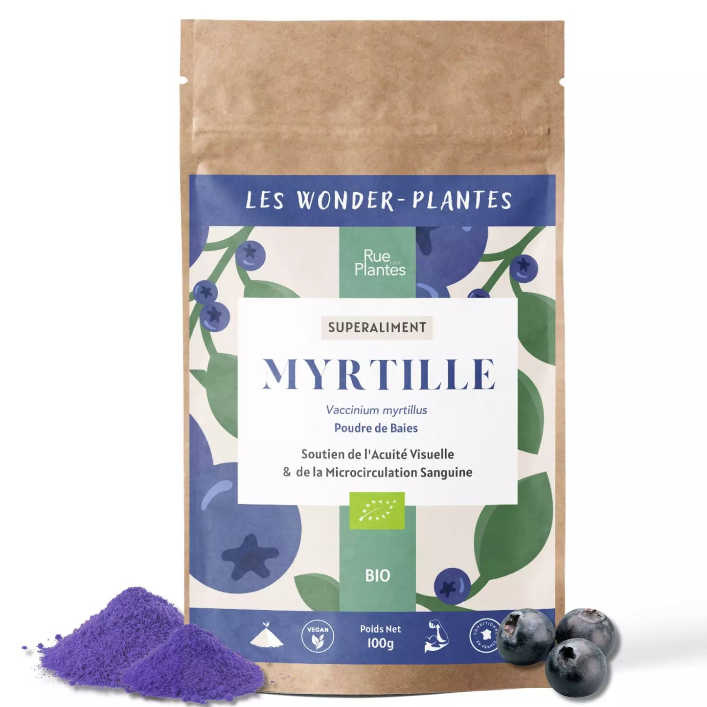Achat Myrtille Bio Poudre