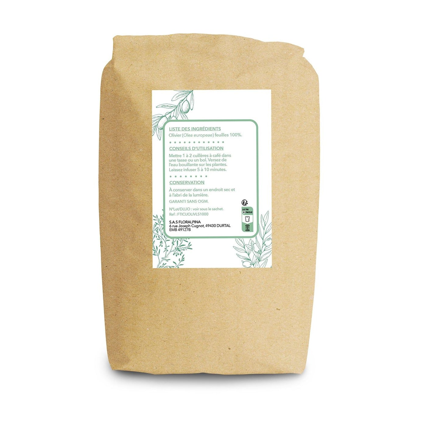 Achat Olivier Feuilles Coupées - Tisane - Rue Des Plantes