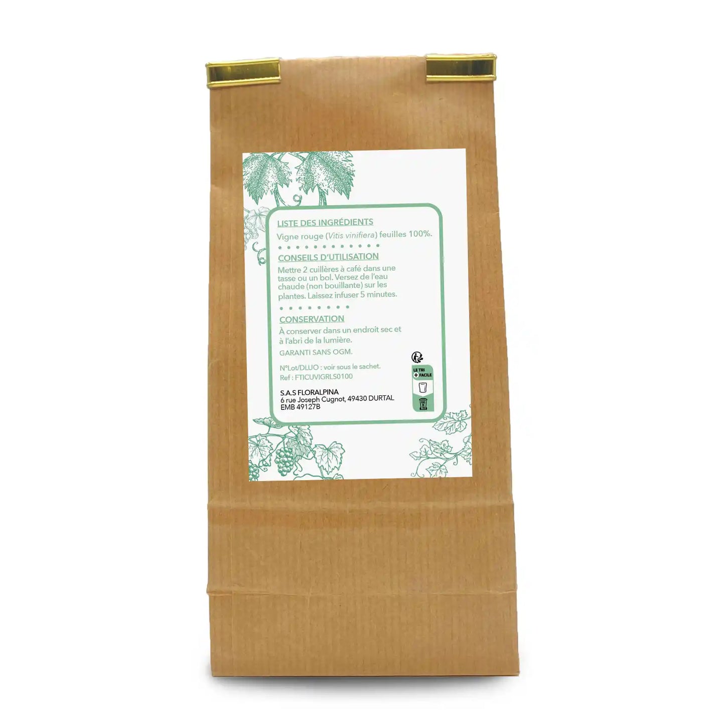 Achat Vigne rouge Feuilles coupées