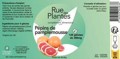 extrait de pépins de pamplemousse - Rue Des Plantes