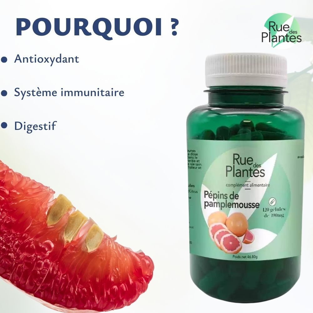 extrait de pépins de pamplemousse - Rue Des Plantes
