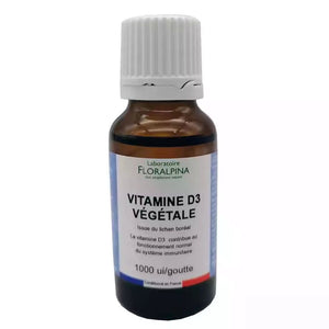 Vitamine D3 Végétale Liquide - 1 000 UI/goutte