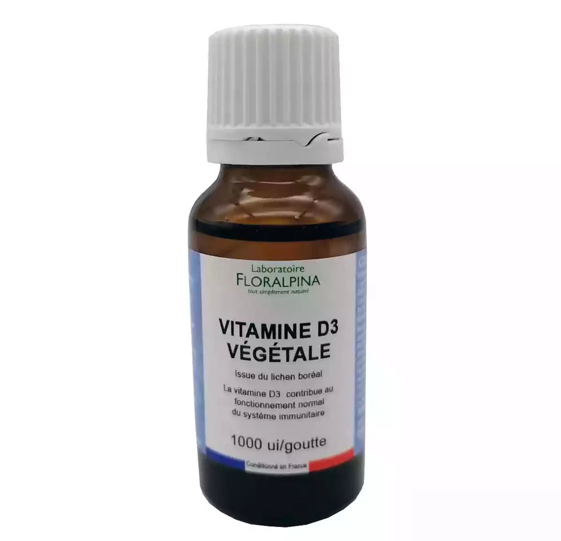 Achat Vitamine D3 Végétale Liquide - 1 000 UI/goutte